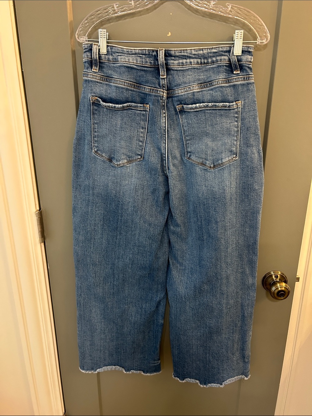 Vervet Straight-Wide Leg Crop Women’s Jeans in Medium Blue Size 29 - Picture 4 of 7